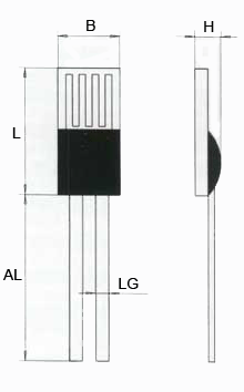 Рисунок 1 - Габариты датчика Type M-DBS